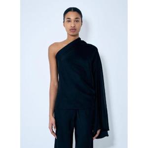25 FW 릭오웬스 여성 새틴 원 슬리브 탑  ric0259007blk