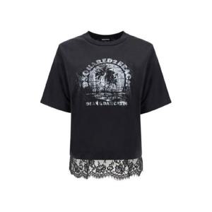 Dsquared2 레이스 헴 크루넥 티셔츠 S75GD0324S24387 900 TP946380326