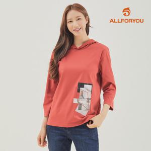 [올포유] [모델착장] 여성 후드 티셔츠 ALTRK8111-207