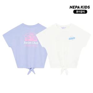 [네파키즈]썸머 비치 여아 타이업 티셔츠 KL45303