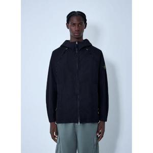 25 FW 스톤아일랜드 남성 로고 패치 후드 재킷 sto0162047blk