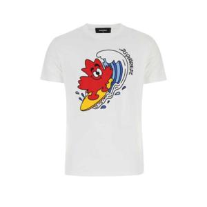 Dsquared2 그래픽 프린트 크루넥 티셔츠 S71GD1246S23009 100 TP946801004
