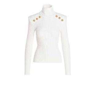 Balmain 롤넥 니트 스웨터 YF1KH000KB00 0FA TP947143511