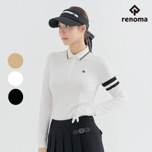 레노마골프 여성 간절기 소매 라인 스판 티셔츠 PN_7181.