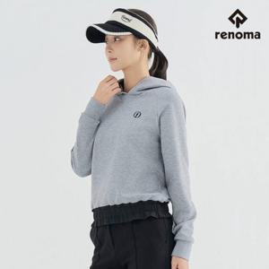 레노마골프 디오픈 여성 가을 밑단 셔링 기모 후드 티셔츠 RN_7103.