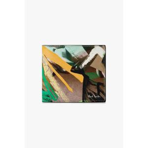 PAUL SMITH 패치워크 프린트 바이폴드 지갑 - 카멜 270158