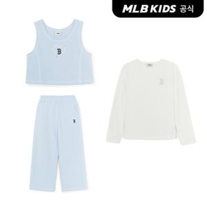 [MLB키즈 공식] 25FW 스트릿 하트 여아 3 SET BOS (Mg. Sky Blue) 7FS1H0154-43SBM
