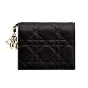 디올 Lady Dior Gardenia 미니 지갑 블랙 S0178ONMJM900