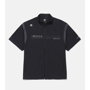 데상트 SCO 반팔 아노락 집업 자켓 B1 SQ221IAN55 BLK0 BLU0