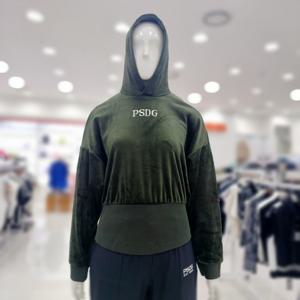 [파사디]남양주벨벳 와이드 팬츠 셋업후드 P24FTP104_GN
