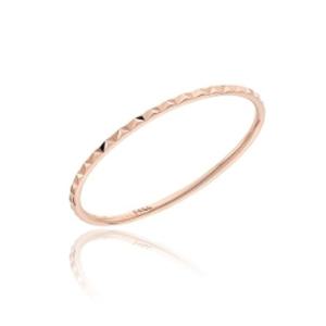 [로이드] 체크 컷팅 실반지 데일리 14k 미스링 LRS16075G