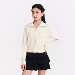[더데이걸]스탠드 카라 스웨터 집업TGJM25W01