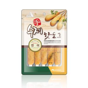 수제  핫도그 연어 100g/애견간식