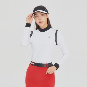 [레노마골프]여성 어깨 사선지퍼 하이넥 티셔츠 RWTHK7151-101