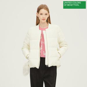 베네통 FUR 방울 덕다운 패딩 BAPDB4361_IV