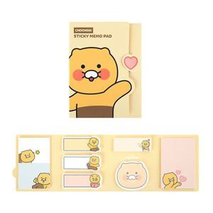 귀여운 카카오프렌즈 춘식이 4단 점착메모지