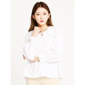 [시에로]프릴 주름카라 A라인 블라우스 SH1SHF042