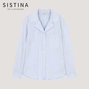 [SISTINA] 인기 포켓 오픈 칼라 셔츠_AWWSTO11040_LL