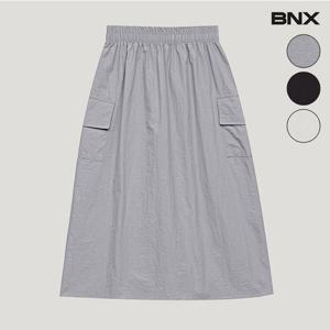 [BNX]데일리 밴딩 포켓 카고 여성 롱 스커트 (BV2SK013L0-1)