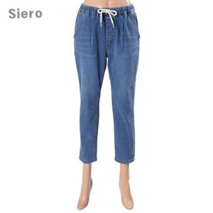 [시에로]허리스트링 핀턱 연청 데님팬츠 SH2DPF539