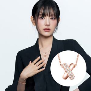 [스톤헨지][스톤헨지] [김지원PICK] 크로싱 14K 큐빅 목걸이 SA24C29F