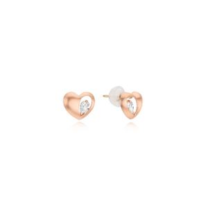 [티르리르] 14K 핑크골드 랑랑 하트 귀걸이 TEPK4P06364M