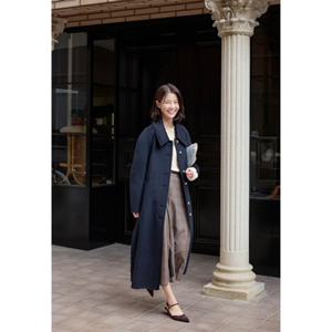 올리브데올리브 (OW4WHA56) 퍼프소매포인트 핸드메이드싱글롱코트 OLIVE  DES  OLIVE