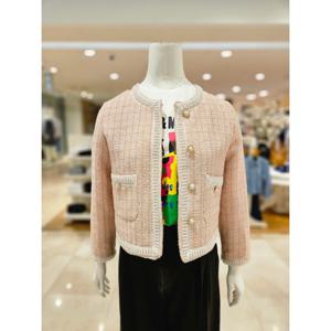 [르니앤맥코이]노카라 진주장식 트위드 자켓 MM04JK407HJY