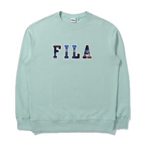 FILA 남성 체크로고 맨투맨_FS2POD4105X-PMI