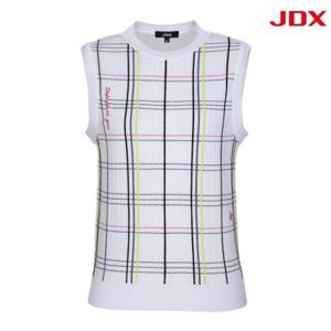JDX 세이브존07 여성 패턴 라운드 조끼 X2SVV6371WH