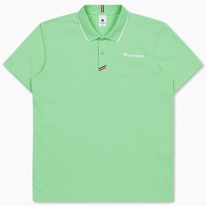 [르꼬끄 스포르티브]르꼬끄 공용 베이직 폴로 카라 반팔 티셔츠 그린 QP123TTS35