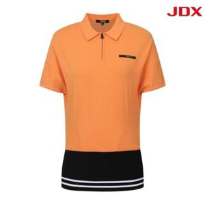 JDX 세이브존07 여성 루즈핏 반집업 니트 X1SPV6331OR