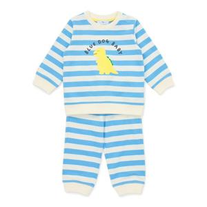 [블루독베이비8] SS25 쥬라기STRIPE상하세트 HJ (4517067224) (BLUEDOG BABY 유아 출산 백일 선물 도트 강