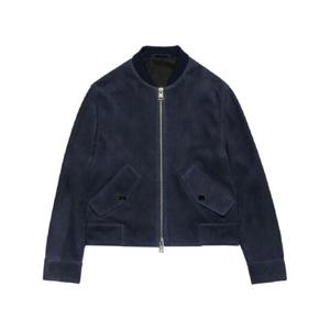 AMI Paris 염소 가죽 집업 재킷 H23UJK029506