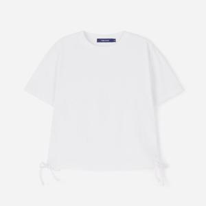 [클라이드]여성 크롭 골지 스트링 반팔티셔츠 FPBTS721F