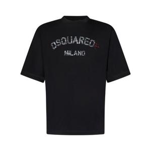디스퀘어드2 반팔 티셔츠 S74GD1399D20020 900 Black