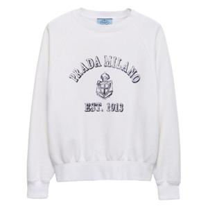 프라다 후드 티셔츠 134716 16V5F0009 White