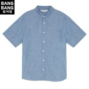 뱅뱅 HC04 여름남성 포켓 데님셔츠 반팔 청남방 NSLD30