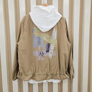 스테파니 HC11 빽프린트노카라점퍼 a25jk5209