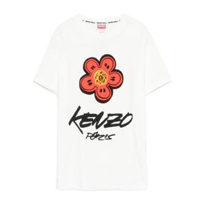 겐조 반팔 티셔츠 FF62TS3564SG 02 WHITE RED