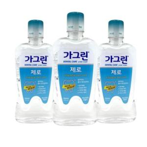 가그린 제로 750ml x 3개 가글 구강청결제 SD