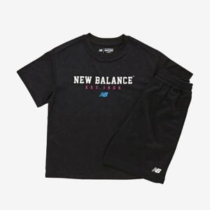 [뉴발란스] 키즈 스포츠 폴리 운동복 셋업 NK9YF2834U-19 반팔티