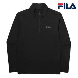 [휠라] 스트레치 떰홀 하프집업 티셔츠 FS2RLG1202M BLK _ 반팔티