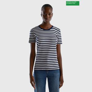 베네통 Striped short sleeve t-shirt 3F_3OA6E16A0_NY