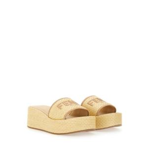 FENDI FENDI SUNSHINE FLATFORM SLIDE SANDAL 8R8515AUHIF1DAI