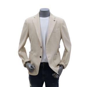 [본(정장)]BON 24S/S 프레피 니티드 저지 베이지 남성 자켓 (BN4MEA263)