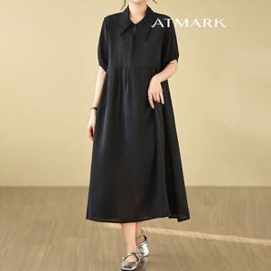 ATMARK (77까지)루즈롱쉐입카라원피스_AA53OP062G