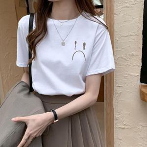 크라잉 발룬 반팔 티셔츠 BI A200340 티 나시티 반팔 티셔츠 크롭티 여성