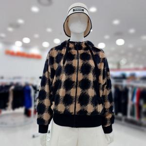 [파사디]여성골프 체크패턴양면보아자켓P23FTJ142M_GN