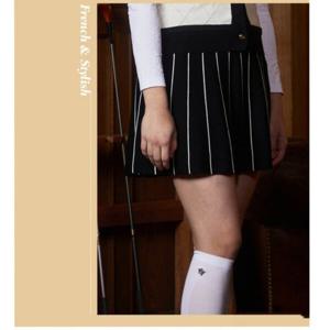 [엘르골프]핀라인 밴딩 스웨터 스커트 6J24902블랙(199)04_CC